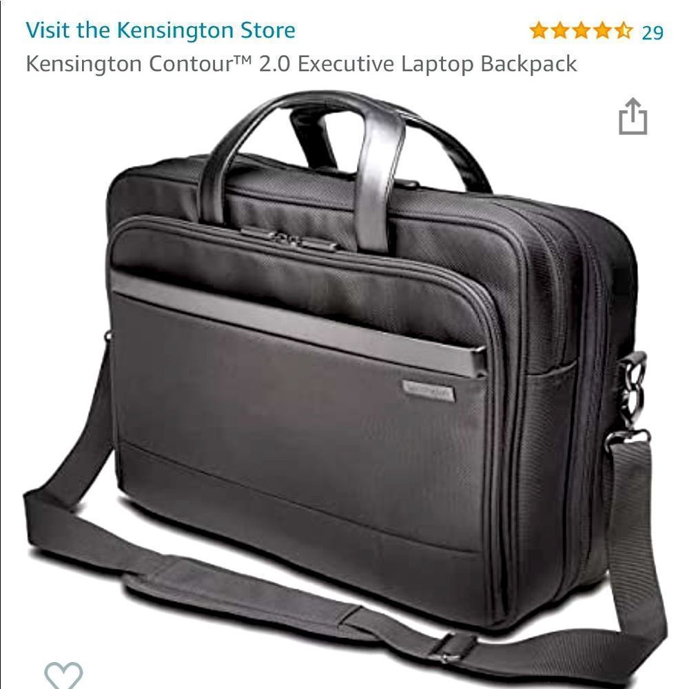 NWT Kensington Contour™ 2.0 Executive Laptop Backpack 17 inches